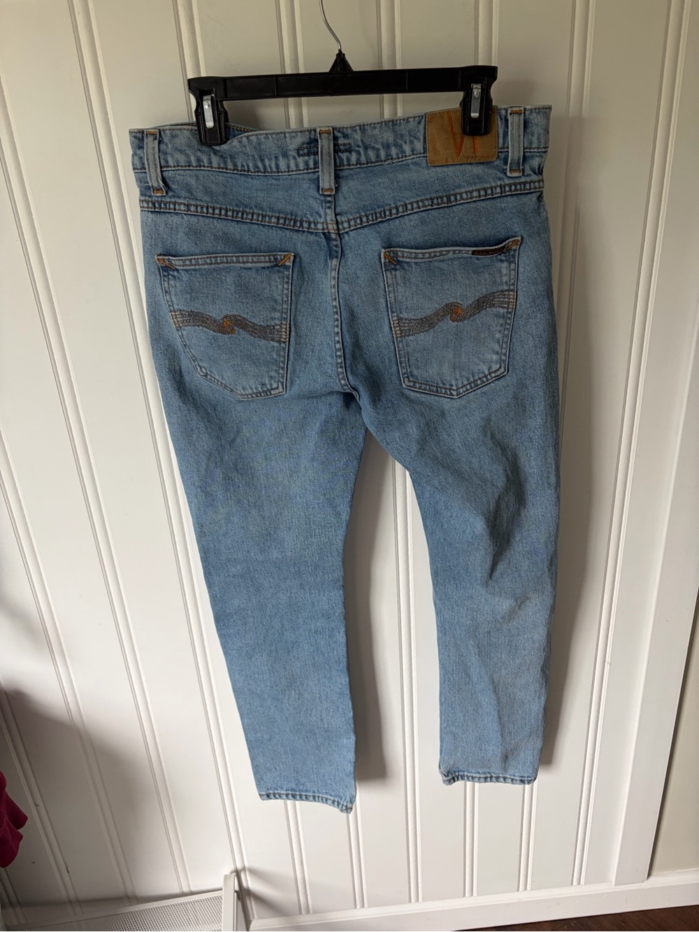 Nudie Jeans Co Lean Dean "Calm Blues" Slim Tapered Jeans - Size 32x30